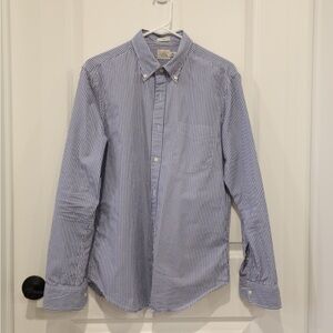Classic Blue Striped Men's Shirt